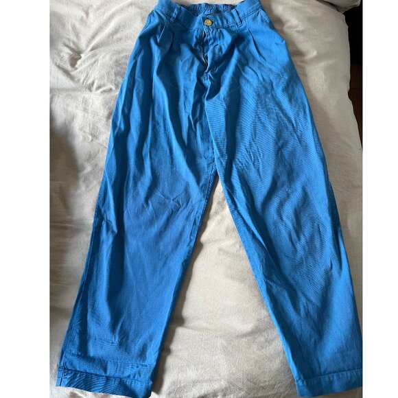 Big Bud Press lightweight trousers in blue, size XS - Picture 1 of 1
